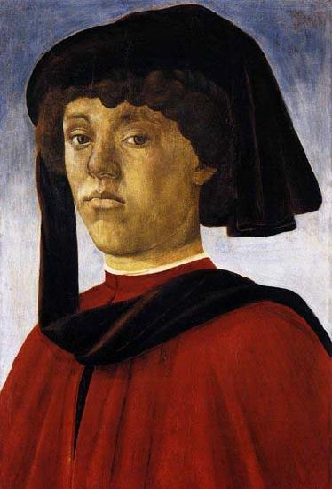 BOTTICELLI, Sandro Portrait of a Young Man oil painting picture